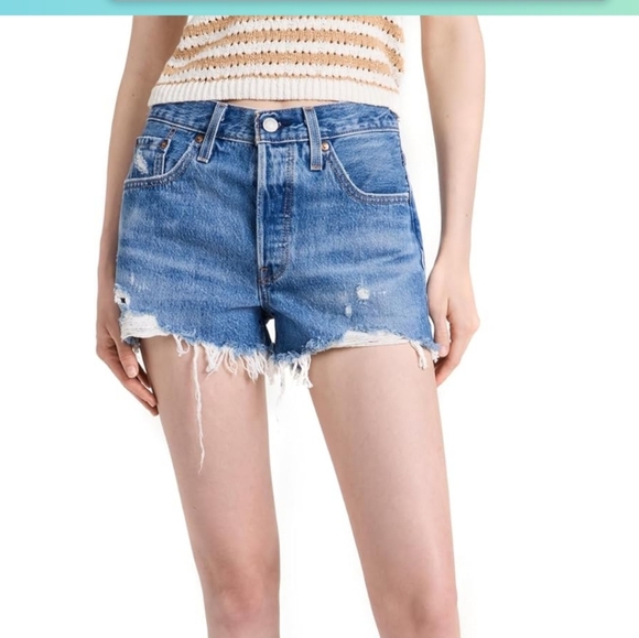 LEVIS Athens Mid Short - Medum Indigo sz 32 - Picture 4 of 6